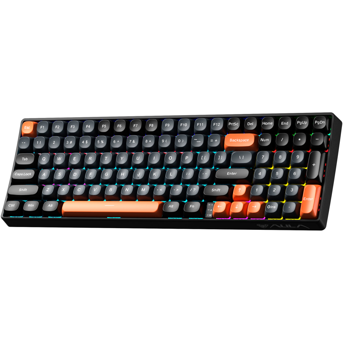 Клавиатура AULA S100 Black-Gray-Orange - фото 2
