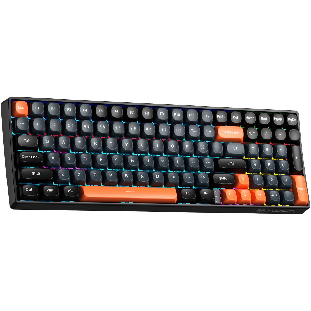 Клавиатура AULA S100 Black-Gray-Orange - фото 3