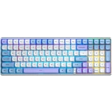 Клавиатура AULA S100Pro Blue-White-Dark Purple