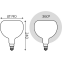 Филаментная лампочка Gauss 890LM Filament 4100K (10 Вт, E27) - 1017802210-D - фото 2