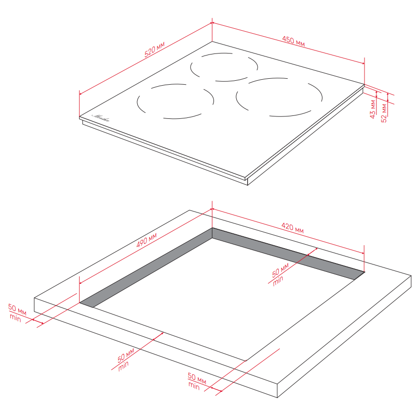 Электрическая варочная панель Monsher MHE 43 - фото 5