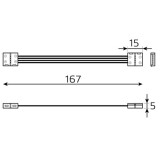 Коннектор для светодиодной ленты Gauss Basic BT434