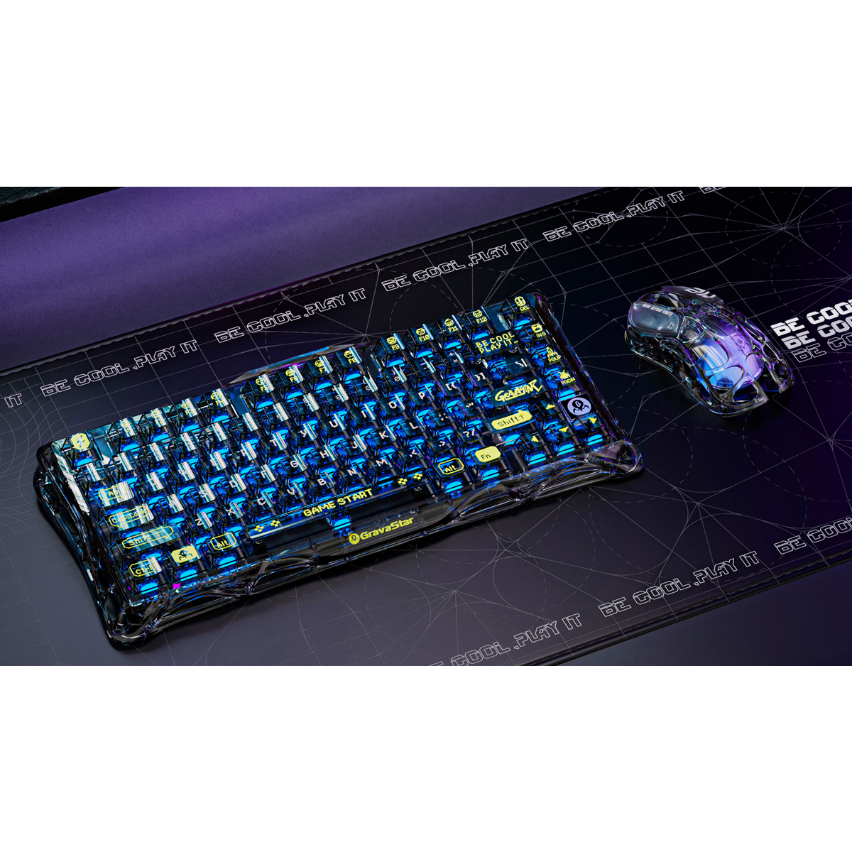 Мышь Gravastar Mercury M2 Black XTAL - фото 7