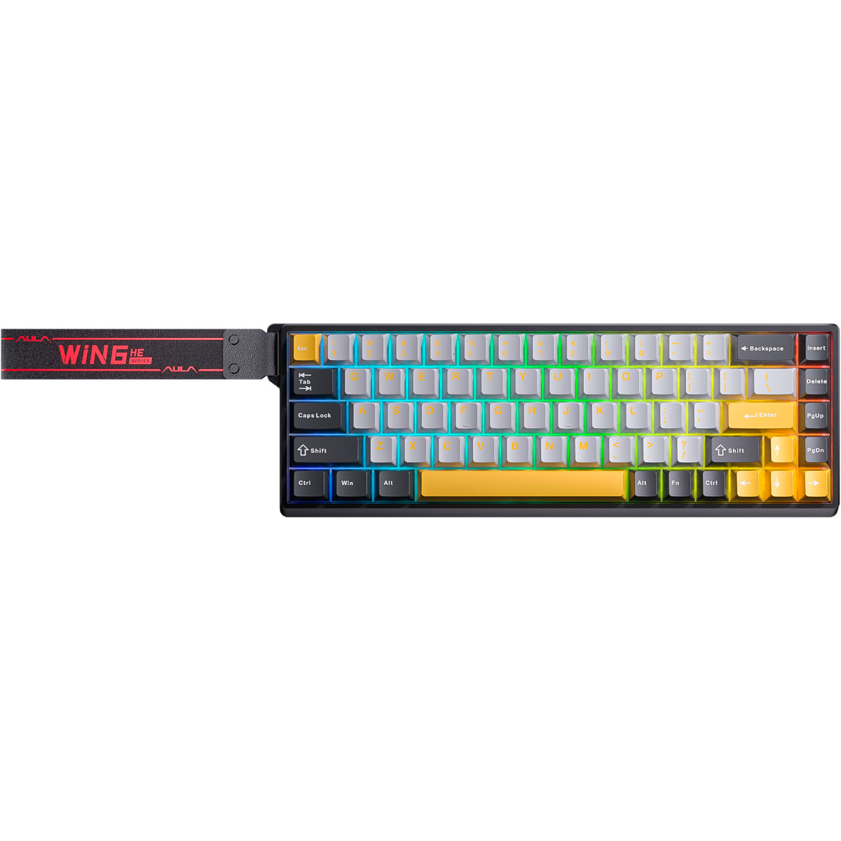 Клавиатура AULA WIN68HE MAX Grey-Black-Orange