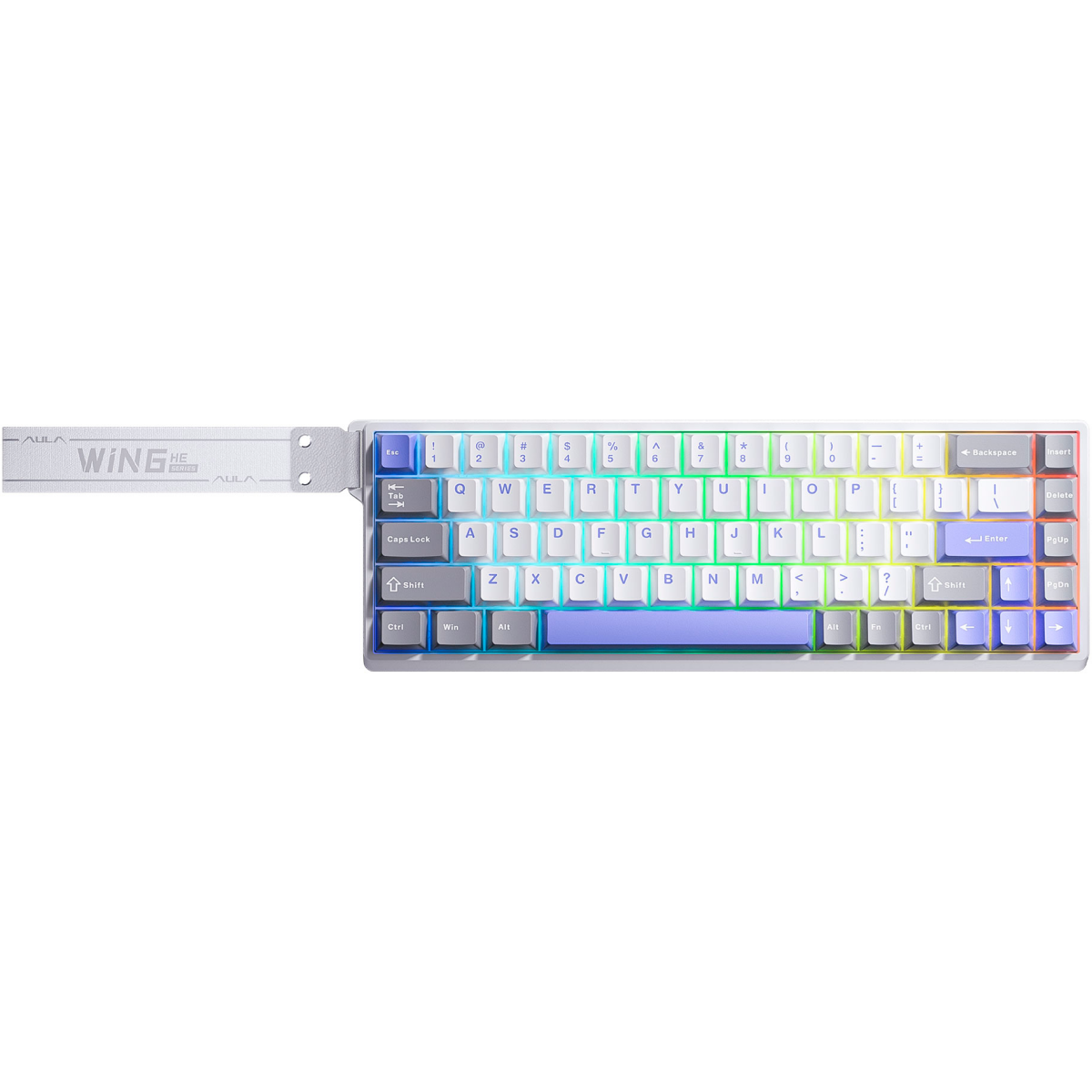 Клавиатура AULA WIN68HE MAX Grey-White-Blue