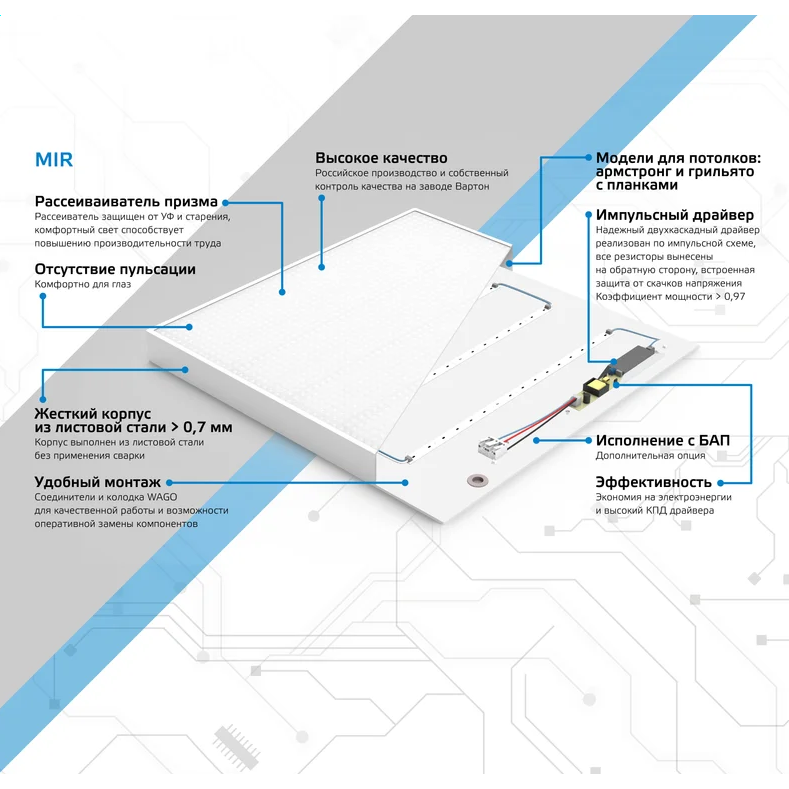 Светильник Gauss G1-A0-00070-01GA3-2003540 - фото 5