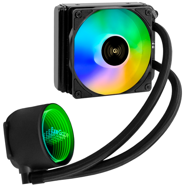 Система жидкостного охлаждения ExeGate BlackWater-120V3.PWM.ARGB