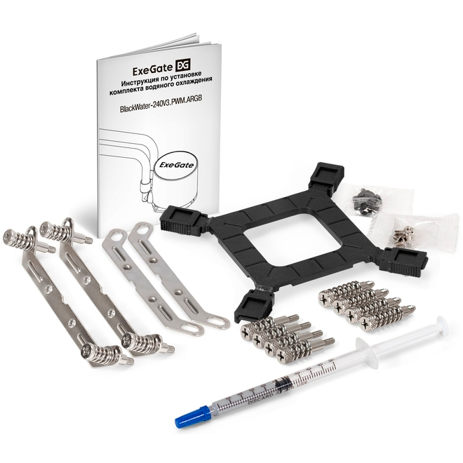 Система жидкостного охлаждения ExeGate BlackWater-120V3.PWM.ARGB - EX298708RUS - фото 8