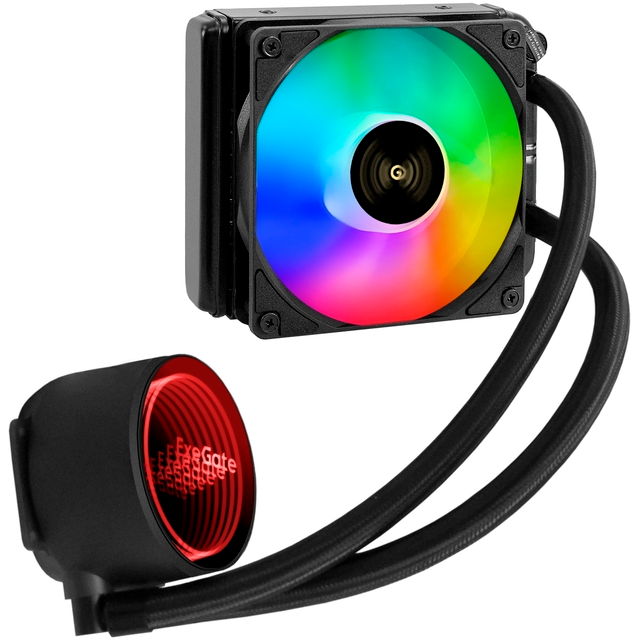 Система жидкостного охлаждения ExeGate BlackWater-120V3.PWM.RGB - EX298720RUS