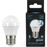 Светодиодная лампочка Gauss 105102307-S (7 Вт, E27) 10 шт.