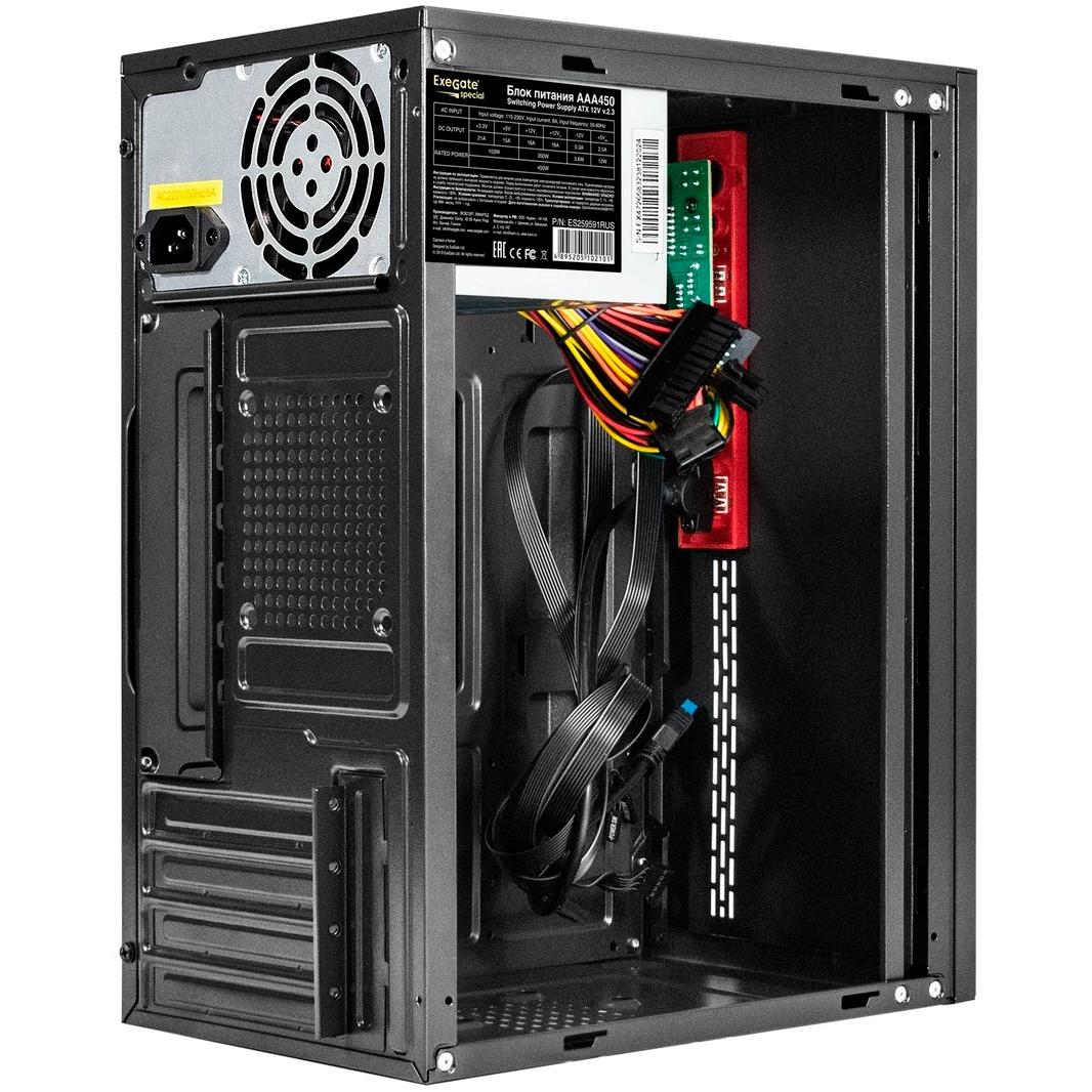 Корпус ExeGate BAA-403U2 450W Black - EX298813RUS - фото 2