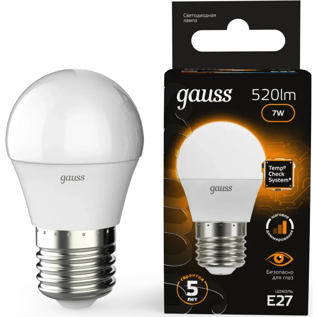 Светодиодная лампочка Gauss 105102107-S (7 Вт, E27) - фото 2
