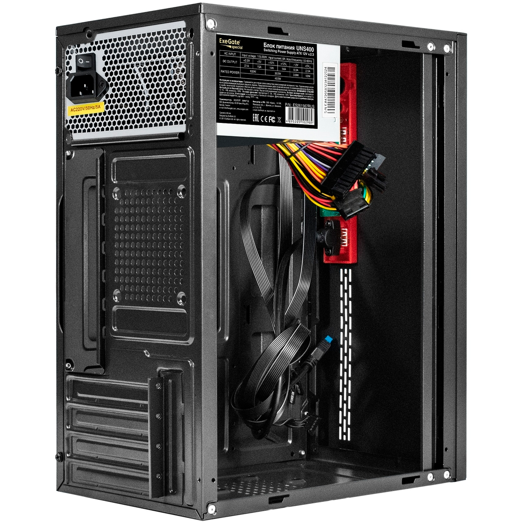 Корпус ExeGate BAA-403U2-UNS400 400W Black - EX299257RUS - фото 2
