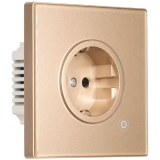 Умная розетка MOES Zigbee Smart Wall Socket Gold (ZK-EU16M-GD-MS)
