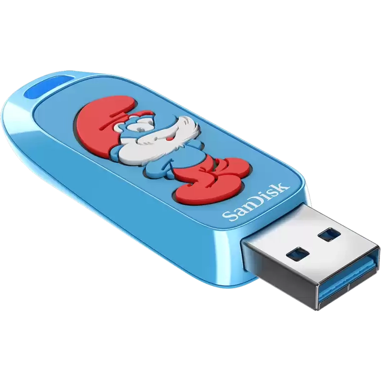 USB Flash накопитель 128GB SanDisk Smurfs (SDCZIS-128G-G46)