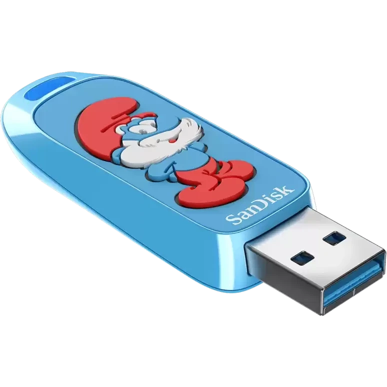 USB Flash накопитель 128Gb SanDisk Smurfs (SDCZIS-128G-G46)