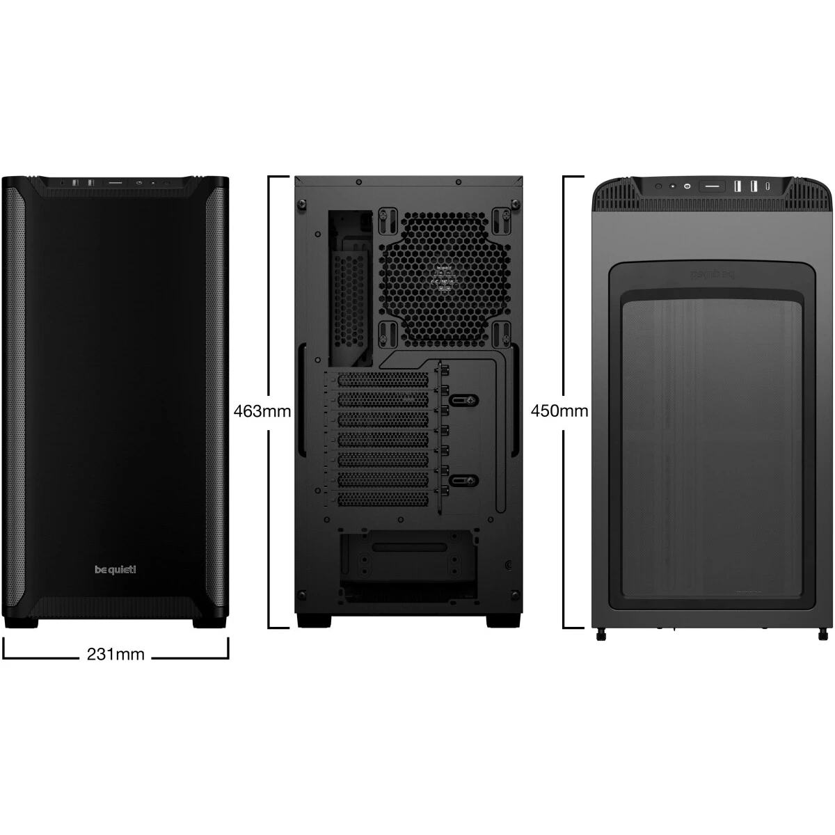 Корпус Be Quiet Pure Base 501 Black - BG073 - фото 2