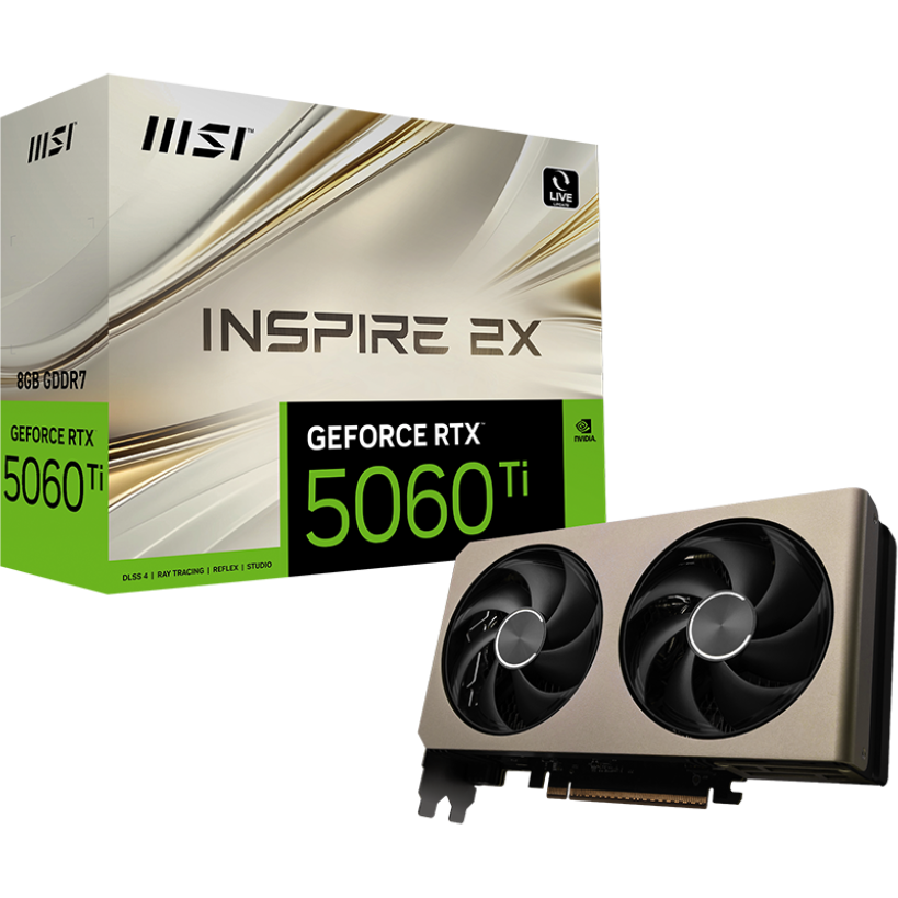 Видеокарта NVIDIA GeForce RTX 5060 Ti MSI 8Gb (RTX 5060 TI 8G INSPIRE 2X) - фото 5