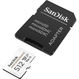 Карта памяти 512Gb MicroSD SanDisk High Endurance + SD адаптер (SDSQQNR-512G-GN6IA)