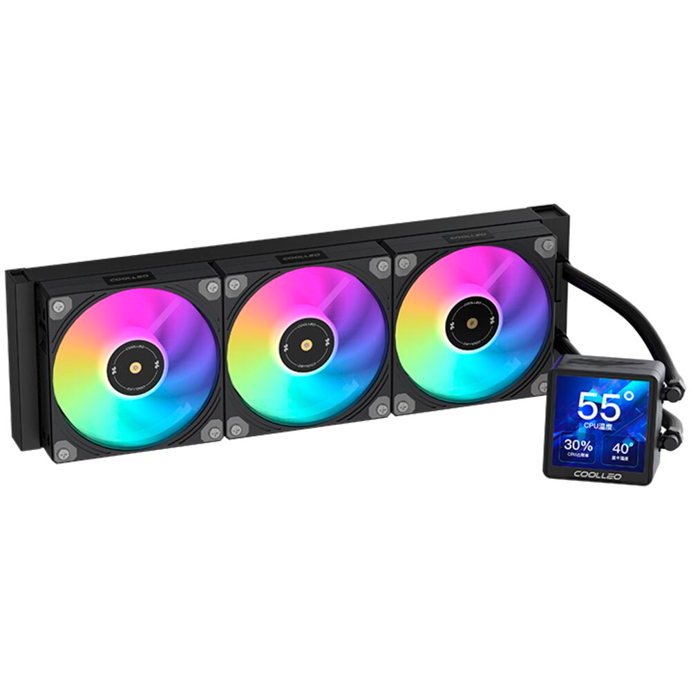 Система жидкостного охлаждения Coolleo ICE GOD LCD BK 360 ARGB - ICE-GOD-LCD-BK