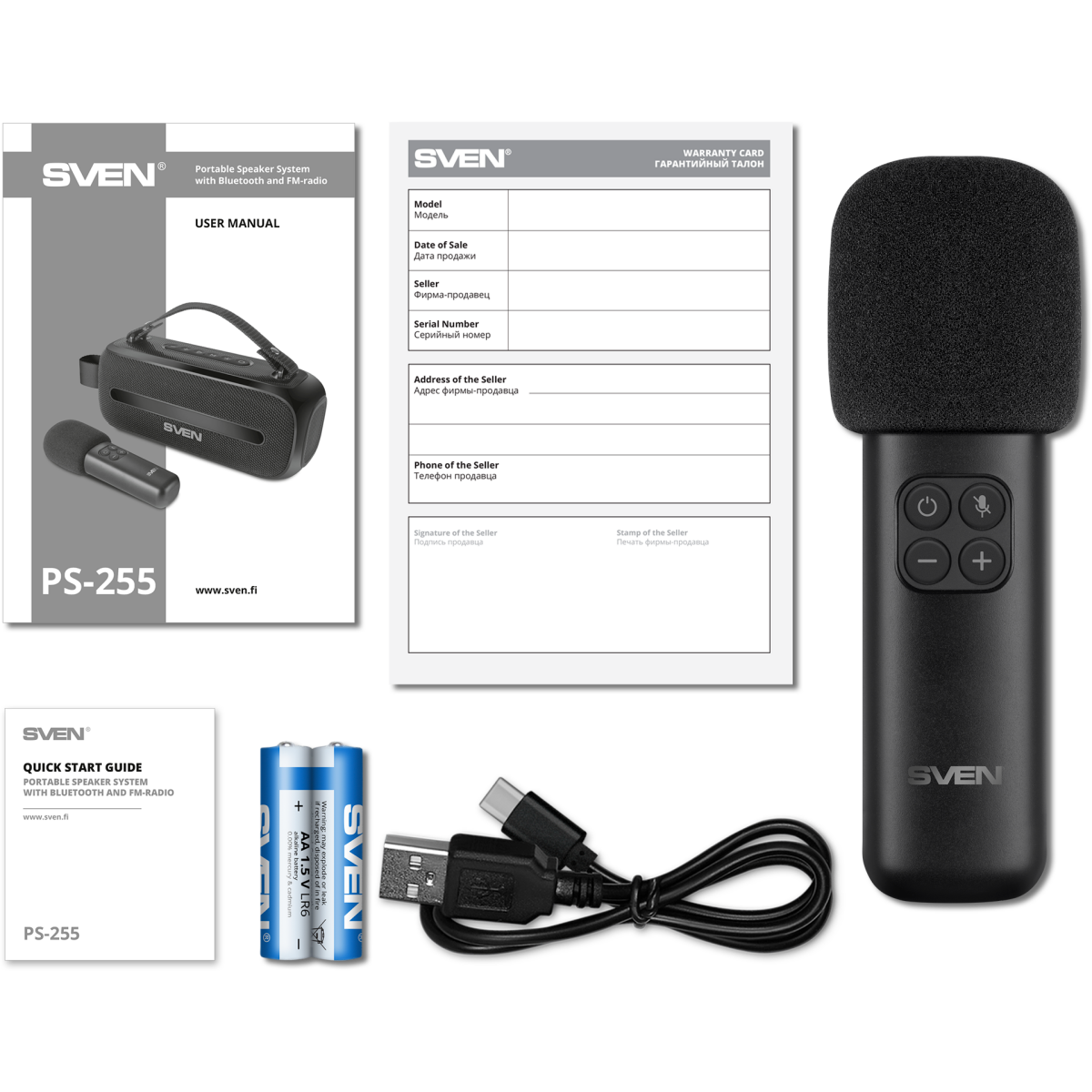 Портативная акустика Sven PS-255 Black - SV-022563 - фото 10