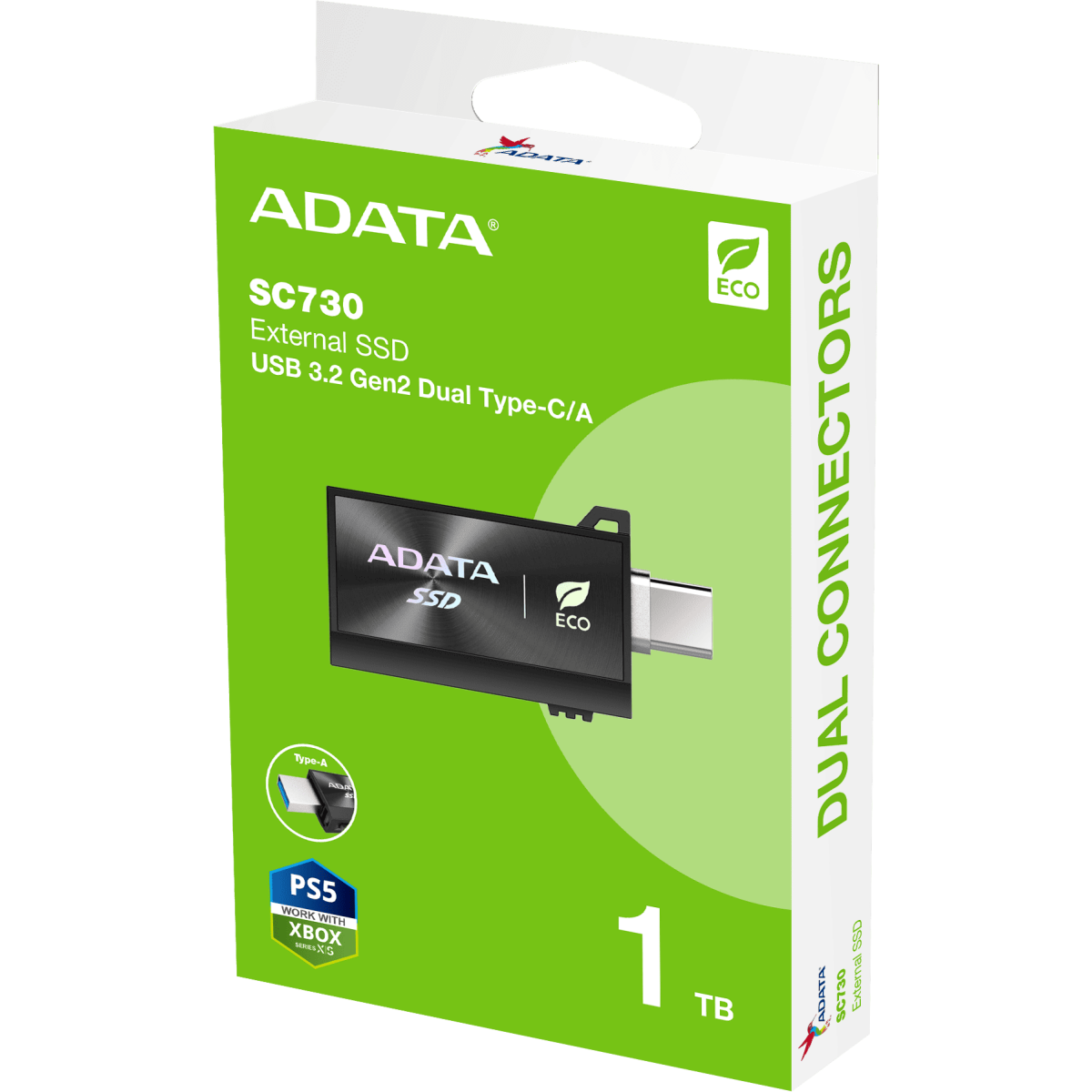 Внешний накопитель SSD 1Tb ADATA SC730 Black (SC730-1T-CACTI) - фото 6