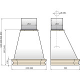 Вытяжка Elikor Пергола 90П-650-П3Л Beige/Unpainted Oak (281755)