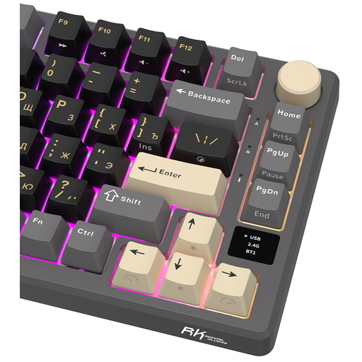 Клавиатура Royal Kludge RK-M75 Phantom (Brown switch) - фото 7