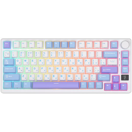 Клавиатура Royal Kludge RK-M75 Taro Milk (Brown switch)