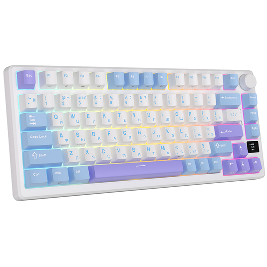 Клавиатура Royal Kludge RK-M75 Taro Milk (Brown switch) - фото 4