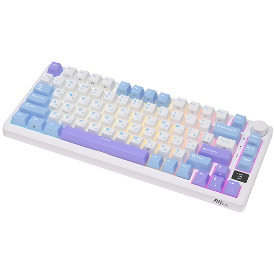 Клавиатура Royal Kludge RK-M75 Taro Milk (Brown switch) - фото 6