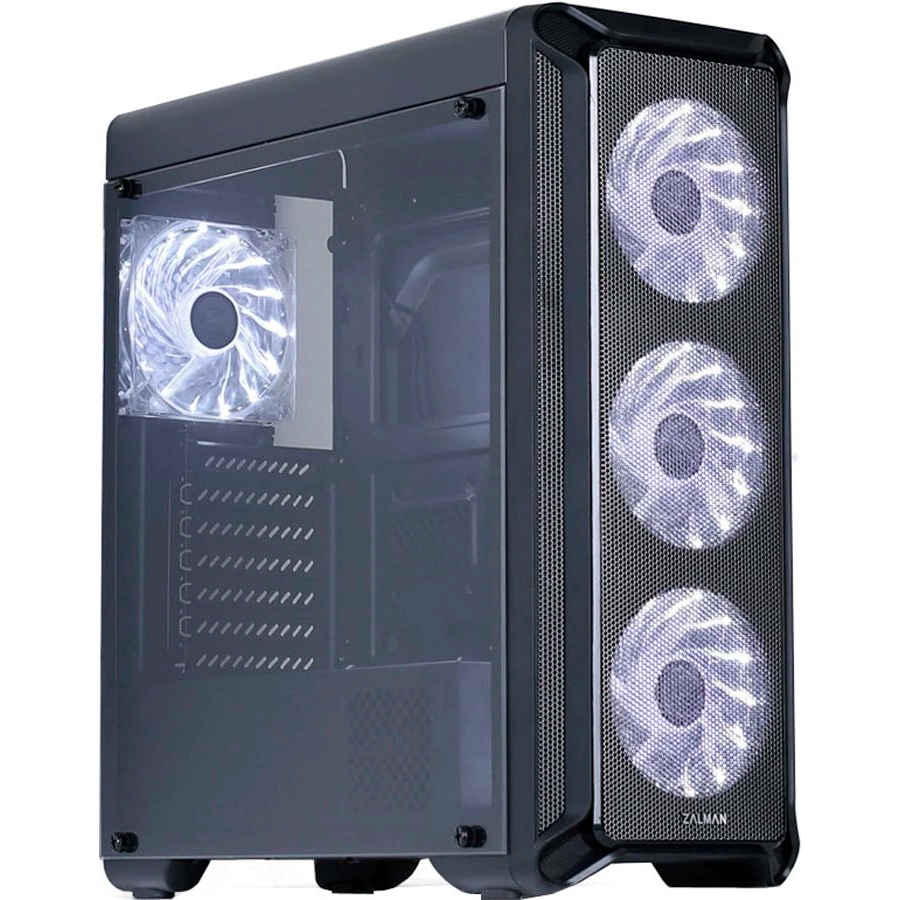 ..... Корпус Zalman I3 Black, потёртость на задней крышке + царапина на верхней крышке