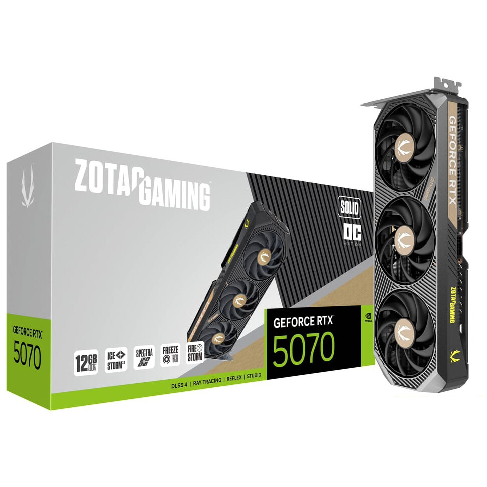 Видеокарта NVIDIA GeForce RTX 5070 Zotac SOLID OC 12Gb (ZT-B50700J-10P) - фото 7