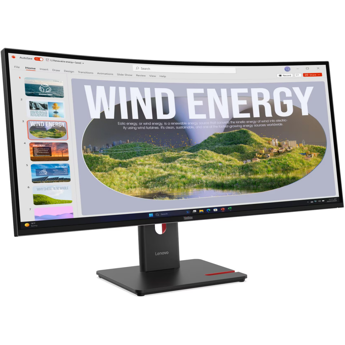 Монитор Lenovo 34" ThinkVision T34WD-40 (64AEGAT1EU) - фото 3