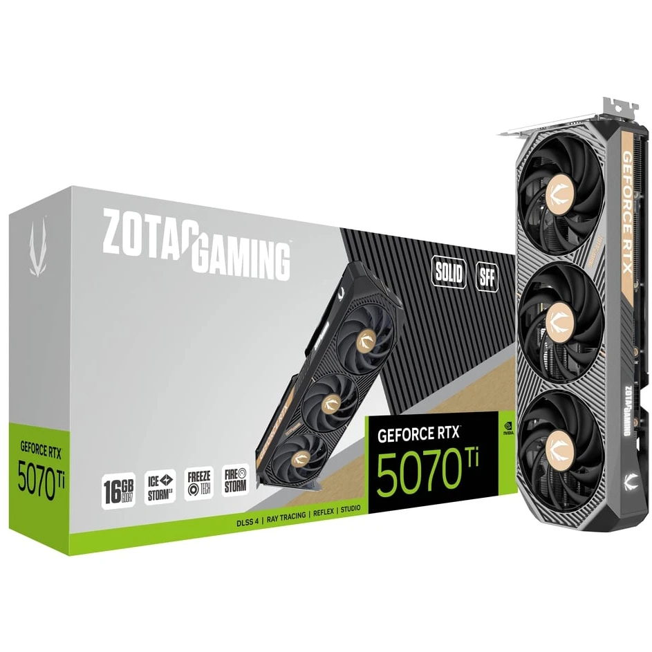 Видеокарта NVIDIA GeForce RTX 5070 Ti Zotac SOLID SFF 16Gb (ZT-B50710D3-10P) - фото 7