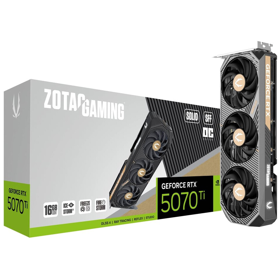 Видеокарта NVIDIA GeForce RTX 5070 Ti Zotac SOLID SFF OC 16Gb (ZT-B50710J3-10P) - фото 7