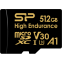 Карта памяти 512Gb MicroSD Silicon Power Golden High Endurance (SP512GBSTXDV3V1H)