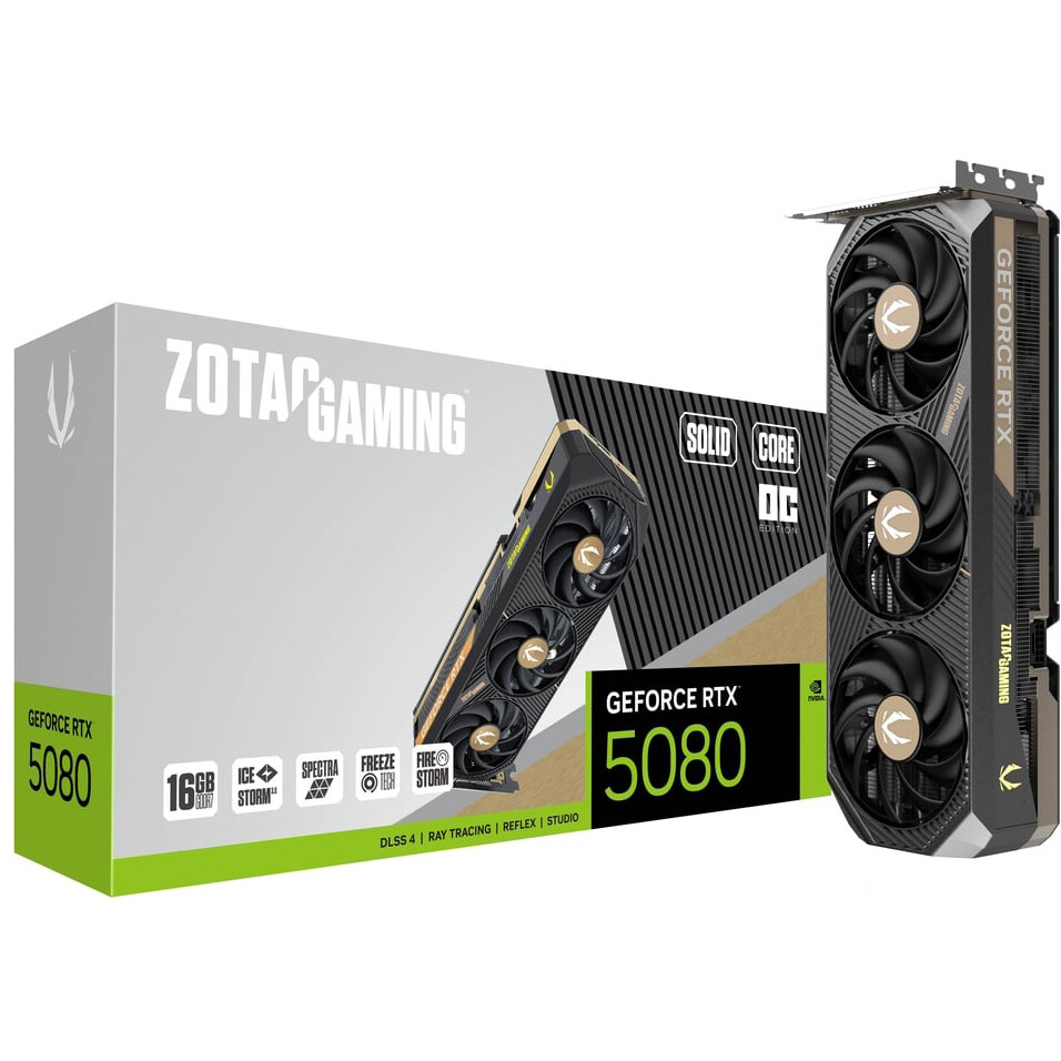 Видеокарта NVIDIA GeForce RTX 5080 Zotac SOLID CORE OC 16Gb (ZT-B50800J2-10P) - фото 7