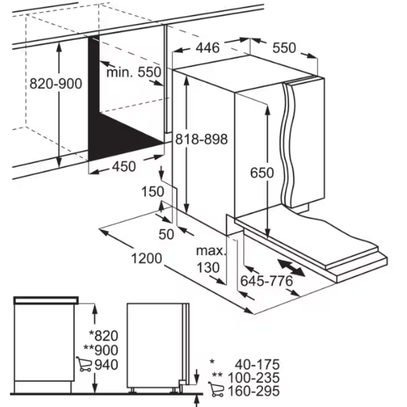 Встраиваемая посудомоечная машина Electrolux EEG63400L - фото 8