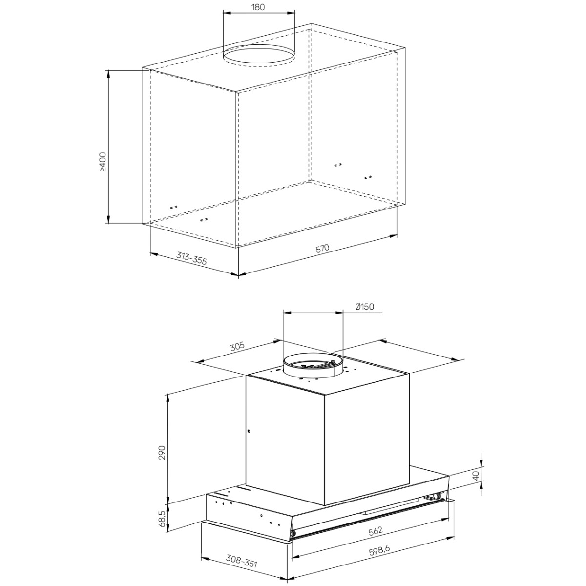 Вытяжка Kuppersberg INBLADE 60 B - фото 7