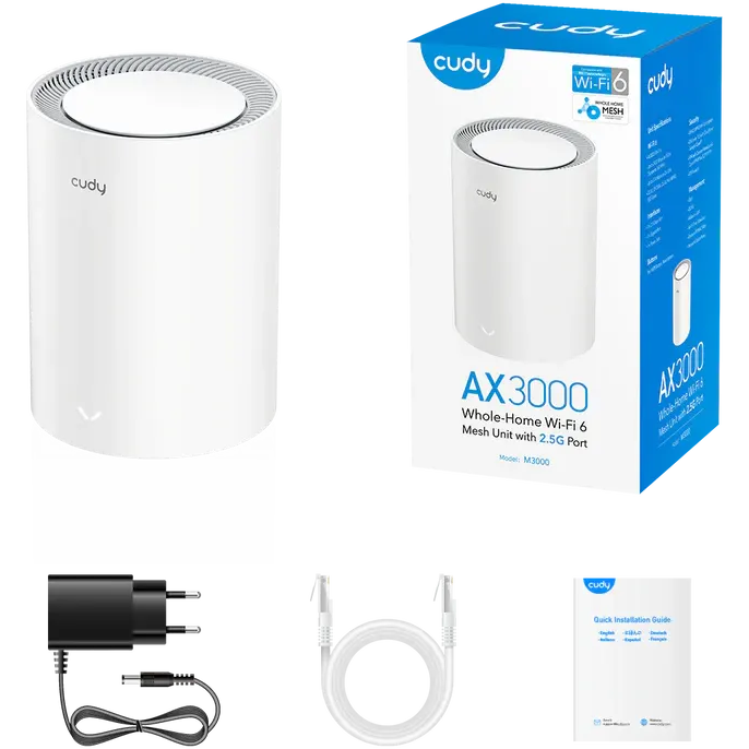 Mesh роутер Cudy M3000 V2 (1 шт.) White - M3000(1-Pack) V2 - фото 5