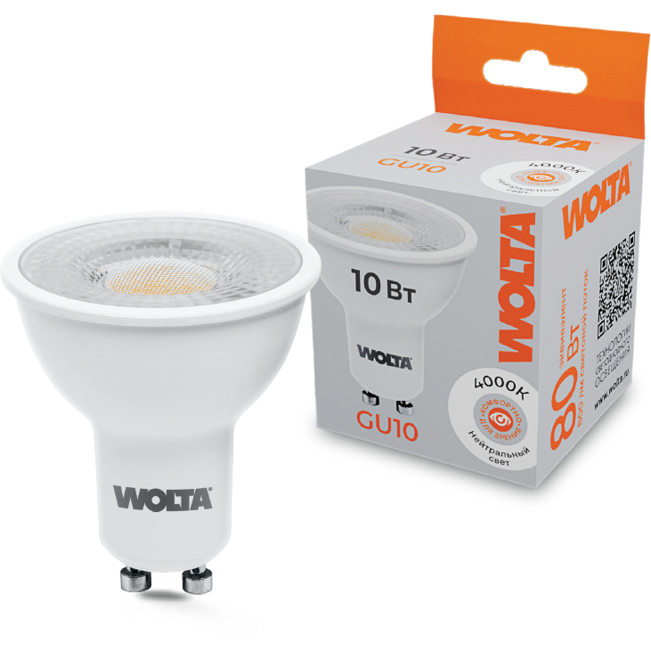 Светодиодная лампочка Wolta WSTD-PAR16-220V10W4KGU10-L (10 Вт, GU10) - фото 3