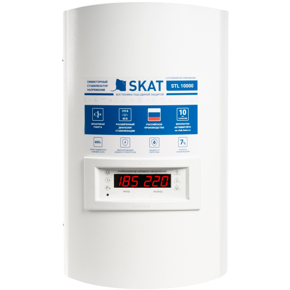 Стабилизатор напряжения Бастион SKAT STL-10000 исп. Н - 779 - фото 2
