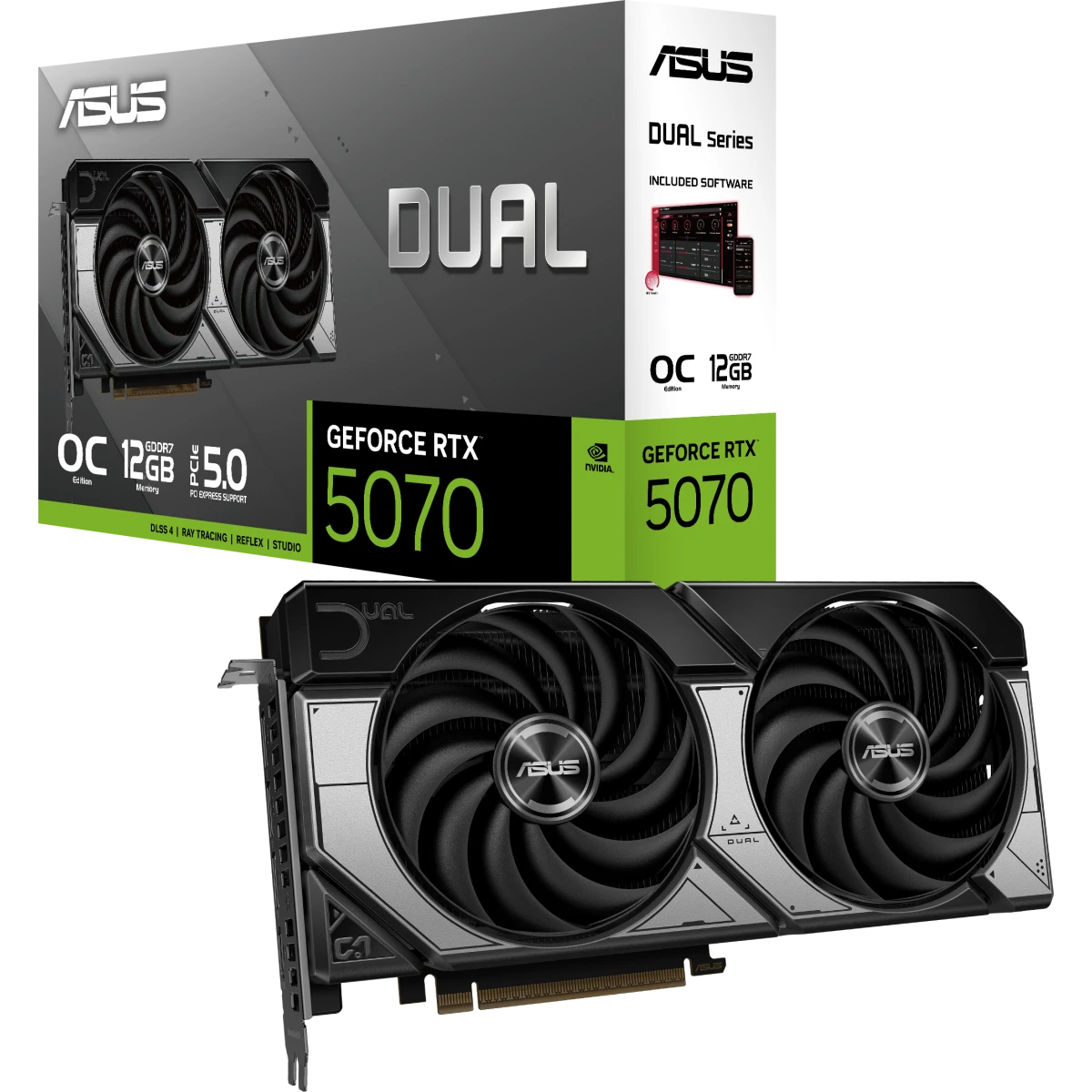 Видеокарта NVIDIA GeForce RTX 5070 ASUS OC 12Gb (DUAL-RTX5070-O12G) - фото 7