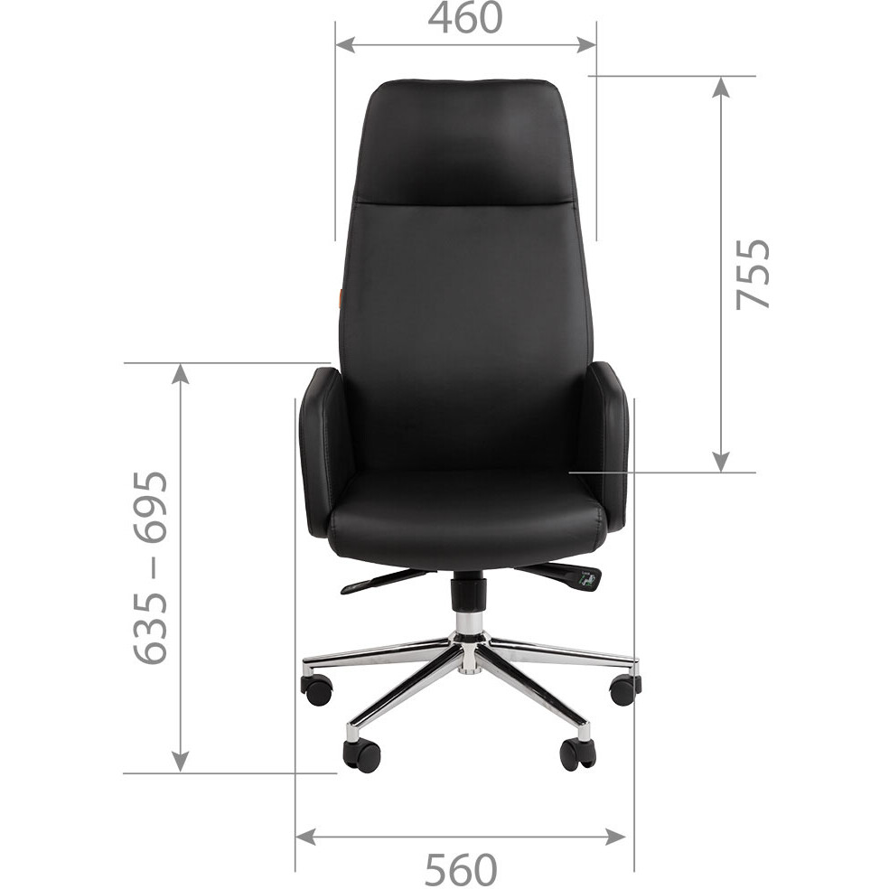 Офисное кресло Chairman 929 Black - 7174805 - фото 4