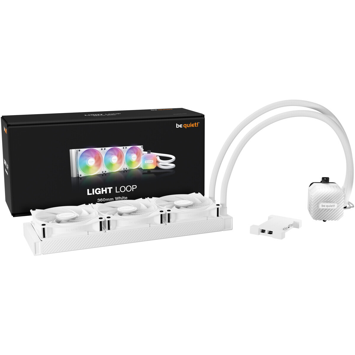 Система жидкостного охлаждения Be Quiet Light Loop White 360mm - BW023 - фото 5