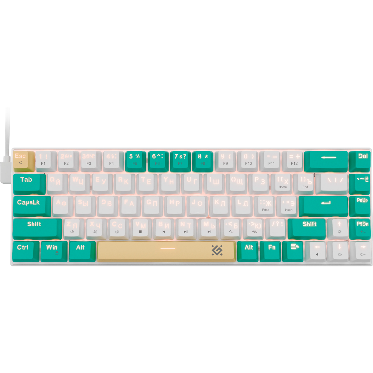 Клавиатура Defender GK-084 White/Green - 45084