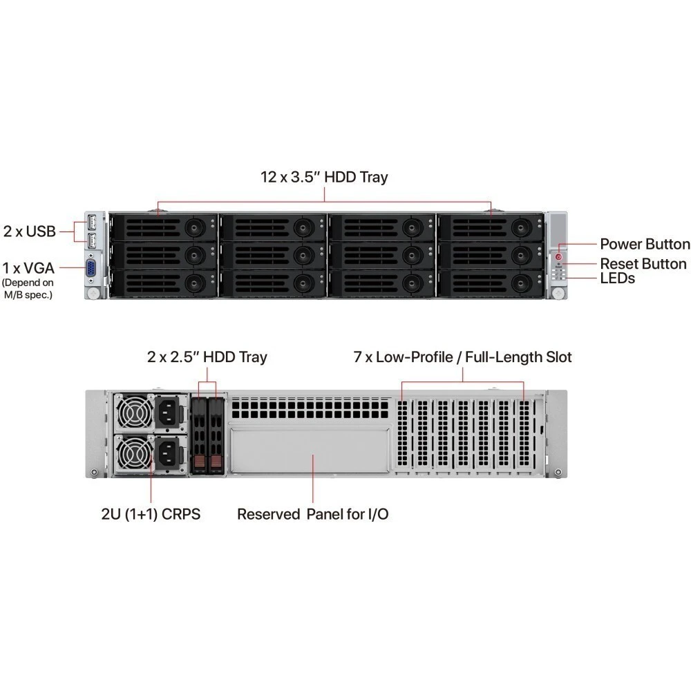 Серверный корпус Ablecom CS-R29-04P - фото 2