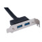 Задняя панель портов Cablexpert CC-USB3-RECEPTACLE-LP - фото 2