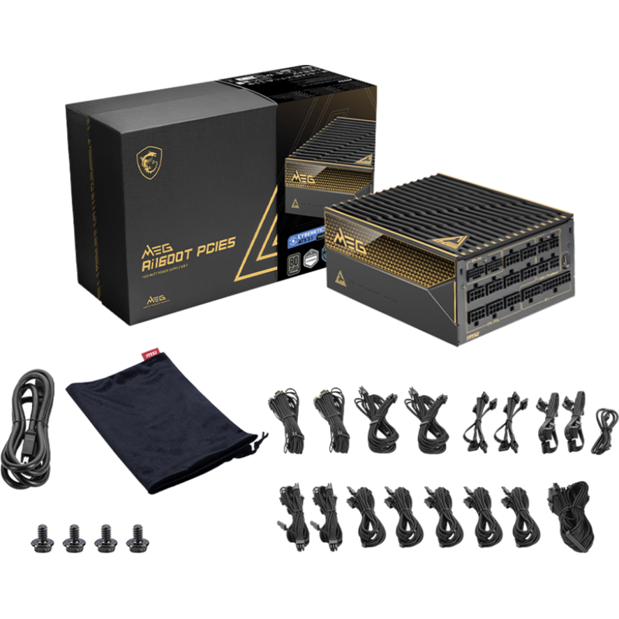 Блок питания 1600W MSI MEG Ai1600T PCIE5 - 306-7ZPEX11-CE0 - фото 5